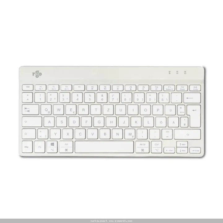 R-Go Compact Break ergonomische Tastatur, QWERTZ (DE), bluetooth, weiß