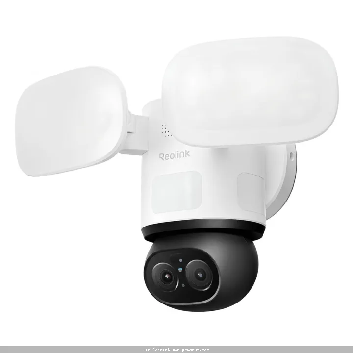 Reolink Floodlight Series F850W Überwachungskamera 8MP (5120x1552), WiFi 6, Dual-Objektiv, 360° Auto-Tracking, 3000 Lumen Flutlicht, KI-Videosuche