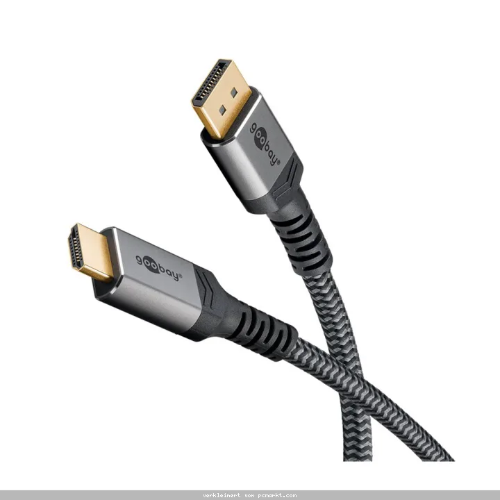 Goobay Plus DisplayPort™ auf HDMI™ Kabel (4K@60Hz), 3.0m