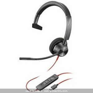 Poly Plantronics Blackwire 3310-M Headset, Mono, USB-C, Unified Communication optimiert