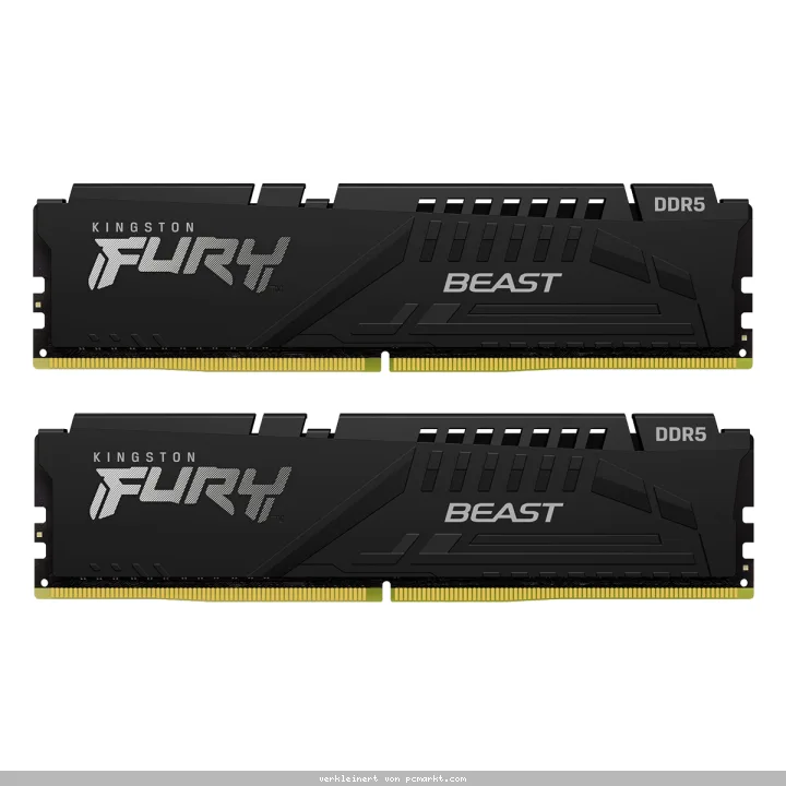 Kingston FURY Beast Schwarz 16GB Kit (2x8GB) DDR5-6000 EXPO CL36 DIMM Arbeitsspeicher