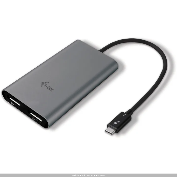 i-tec Thunderbolt 3 auf Dual Display Port Adapter [1x 5K 60Hz oder 2x 4K 60Hz]