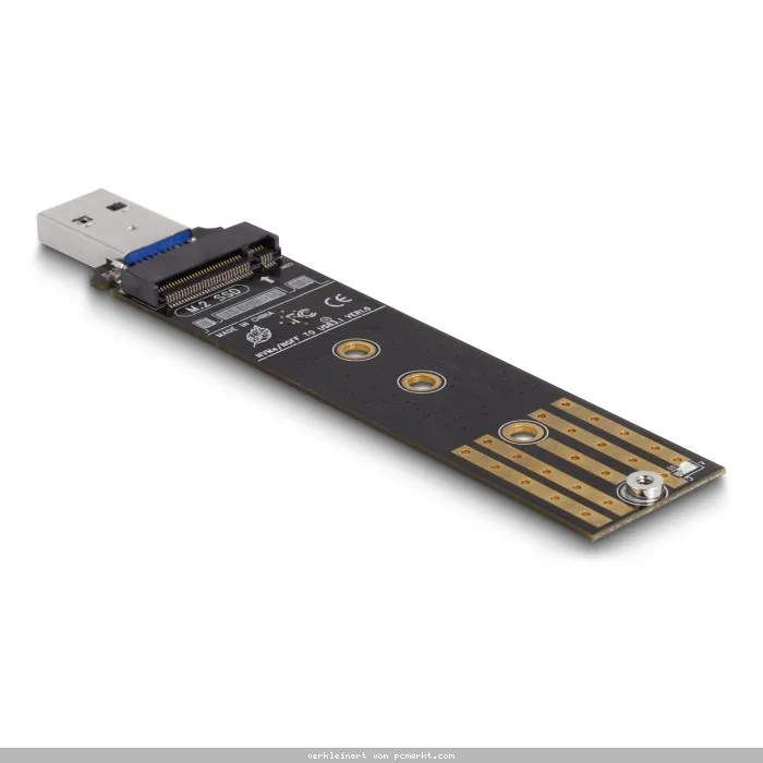 Delock Combo Konverter für M.2 NVMe PCIe oder SATA SSD mit USB 3.2 Gen 2