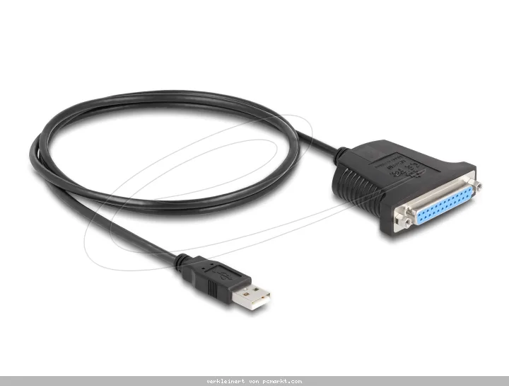 Delock Adapter USB 1.1 Stecker > 1 x Parallel DB25 Buchse