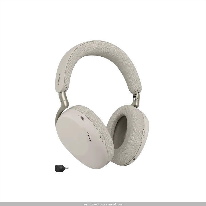 Jabra Evolve3 85 UC Bluetooth Stereo Headset, Kabellos Aktive Geräuschunterdrückung, 6 Mikrofone, UC kompatibel, Inkl. USB-C Bluetooth Adapter