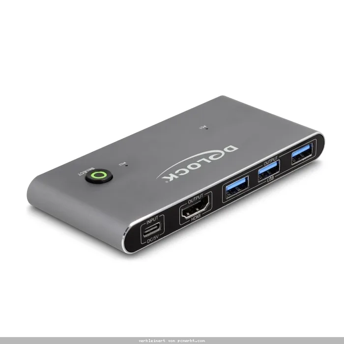 Delock HDMI KVM Switch 8K 60 Hz mit USB 5 Gbps