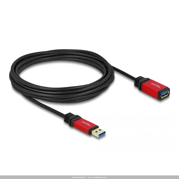 Delock Verlängerungskabel USB 3.0 Stecker > USB 3.0 Buchse 5 m, Premium
