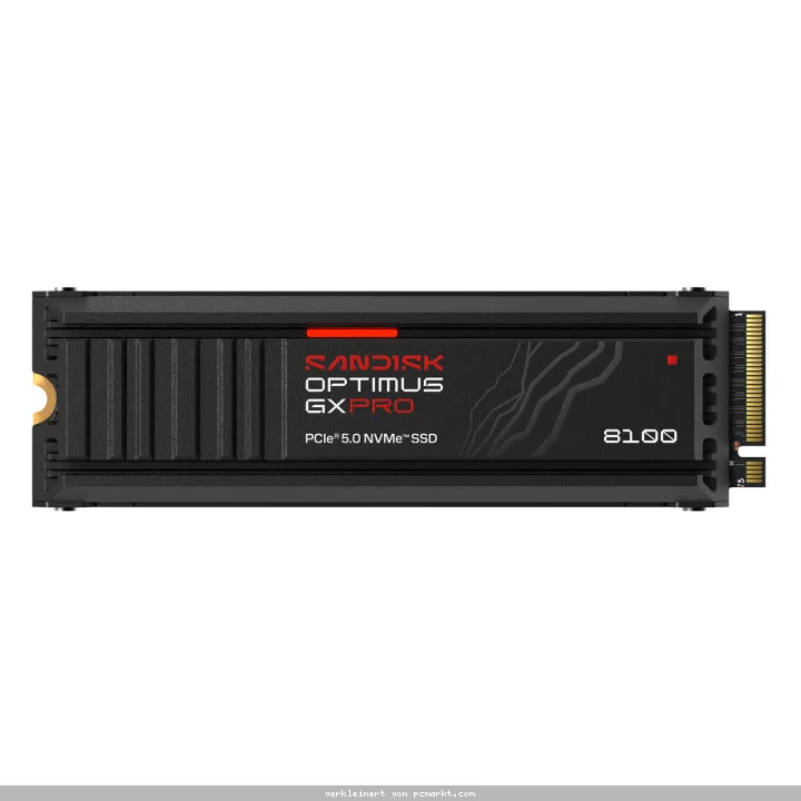SanDisk Optimus GX PRO 8100 Heatsink SSD 1TB M.2 2280 PCIe Gen5 Internes Solid-State-Module mit Kühlkörper