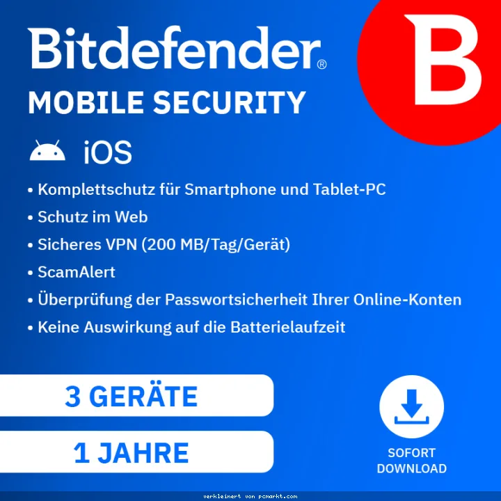 Bitdefender Mobile Security für iOS [3 Geräte - 1 Jahr]