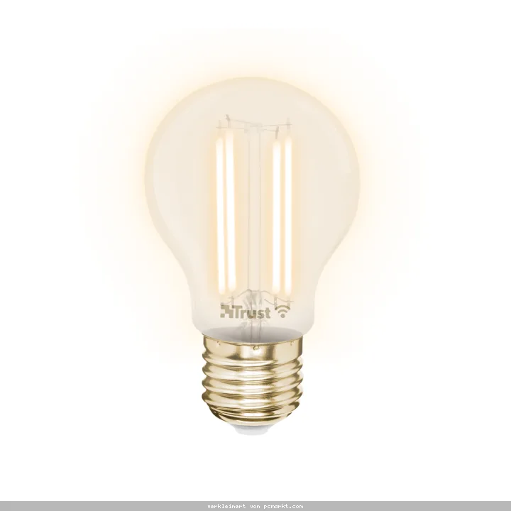 Trust E27 LED FILAMENT 1800-2700K WI-FI Smartes WiFi LED-Filament, Lichtstimmung weiß, Fassung E27, von Ihrem Smartphone/Tablet zu steuern