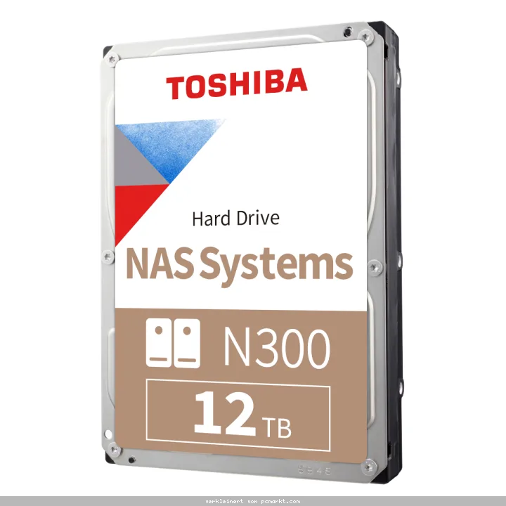 Toshiba N300 NAS HDD 12TB 3.5 Zoll SATA Interne Festplatte (CMR)
