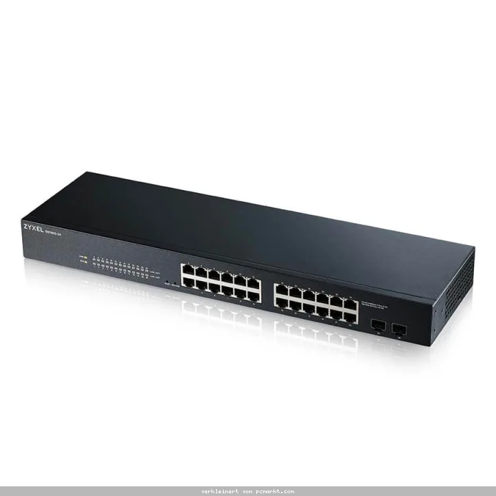 Zyxel GS1900-24 V2 Smart Managed Switch 24x Gigabit Ethernet, Layer 2, Rackmount, Lüfterlos