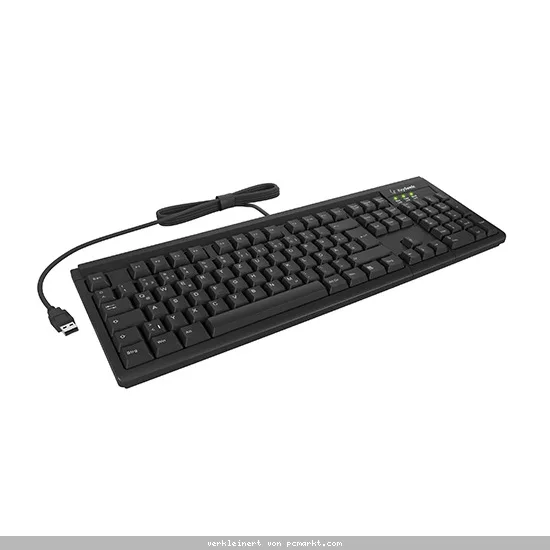 Keysonic Tastatur KSK-8040U-CR, Kabelgebunden Integriertes Smartcard-Lesegerät, Robuste Bauweise, USB-A-Anschluss