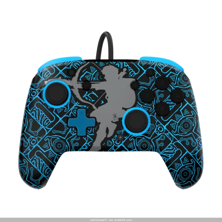 PDP Rematch GLOW Sheikah Shoot kabelgebundener Controller für die Nintendo Switch