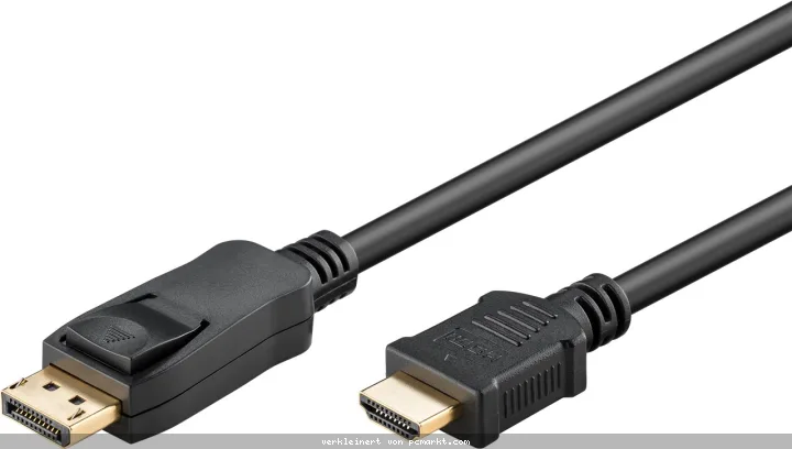 Goobay 3m, DisplayPort-auf-HDMI™-Adapterkabel 1.4, 4K@30Hz , vergoldete Kontakte