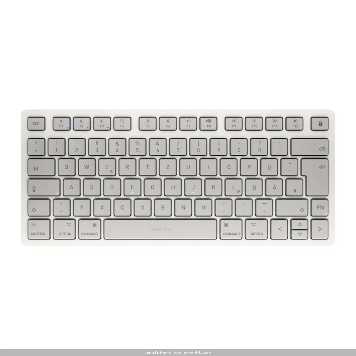 CHERRY KW 7100 mini BT for Mac, Weiß Kabellose Bluetooth Kompakttastatur für Mac