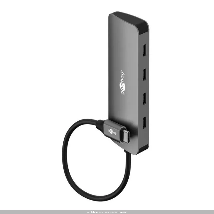 Goobay Slim 4-Port USB-Hub, USB-C™ auf USB-C™, 10 Gbit/s