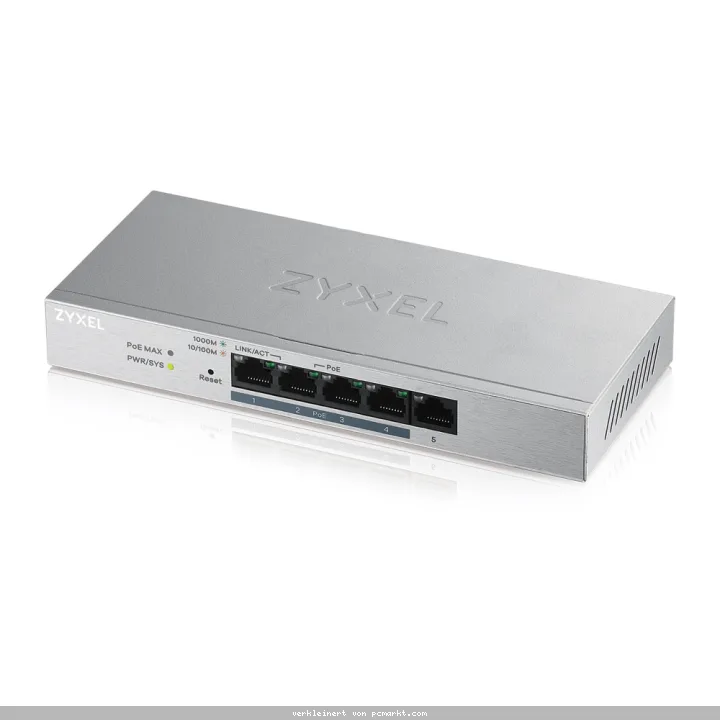 Zyxel GS1200-5HP v2 Web Managed Switch [5x Gigabit Ethernet, 4x PoE+]