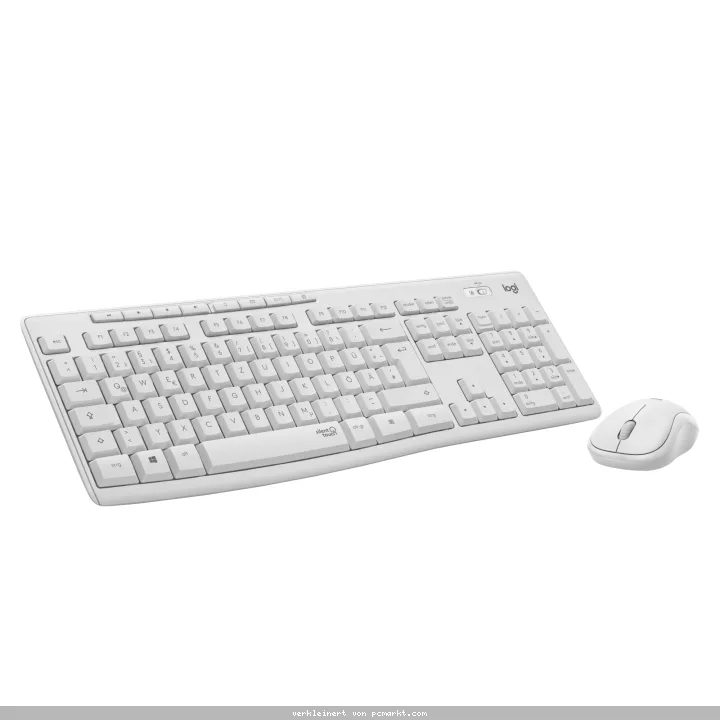 Logitech MK295 Desktopset, kabellos, Spritzwassergeschützt, SilentTouch-Technologie, 8 Sondertasten