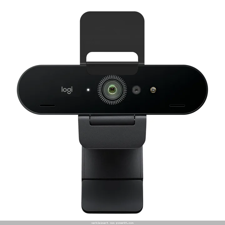 Logitech Brio 4K Webcam, Live-Streaming-Kamera mit 4K Auflösung Zwei omnidirektionale integrierte Mikrofone, Plug-and-Play über USB-A oder USB-C, Abde