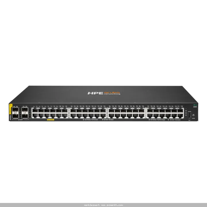 HPE Aruba Networking CX6000 Managed Switch (R8N85B) 48x 1G Ethernet, 4x 1G SFP, PoE/PoE+ 370W