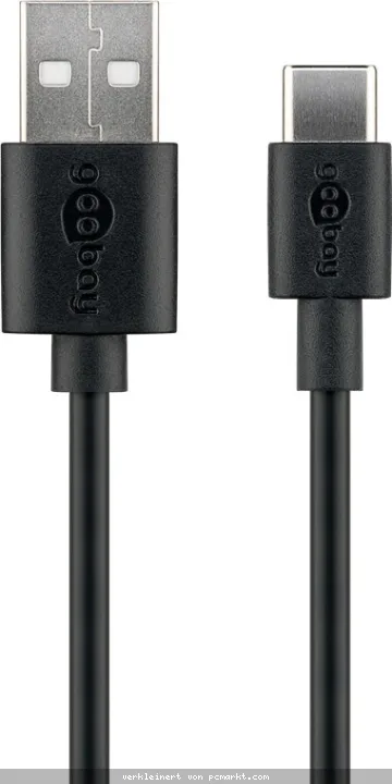 Goobay USB-C™ Lade- und Synchronisationskabel 3m schwarz