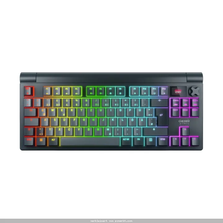 CHERRY XTRFY MX 8.3 TKL WIRELESS, Gaming Tastatur, DE-Layout Drei Verbindungsmodi: 2,4 GHz Funk, Bluetooth® und kabelgebunden, RGB Beleuchtet ,CHERRY