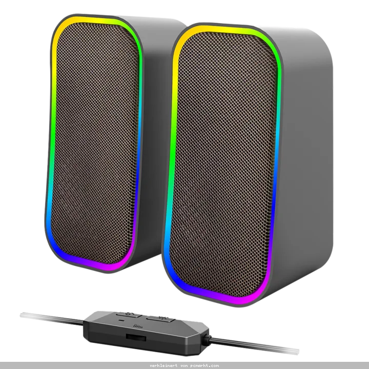 Speedlink TOKEN RGB Gaming Stereo Speaker, schwarz