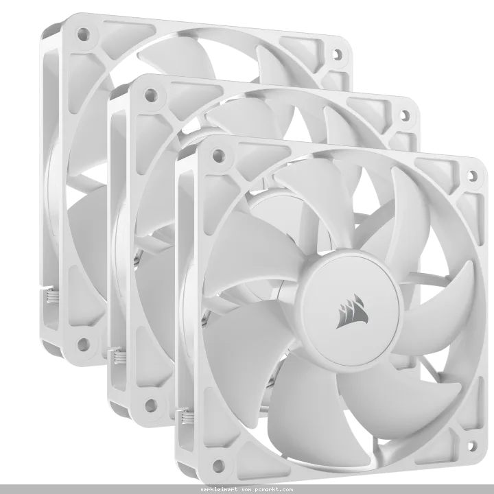 CORSAIR RS120 White 3er-Pack | 120mm Gehäuselüfter