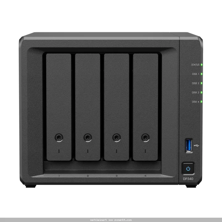 Synology DP340 ActiveProtect-Gerät NAS 4-Bay 32TB AMD Ryzen R1600, 16GB RAM, 1x 10G LAN