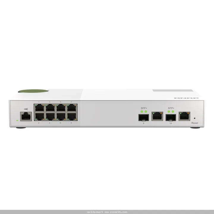 QNAP QSW-M2108-2C Smart Managed Switch [8x 2,5GbE (RJ45), 2x 10GbE SFP+/RJ45 Combo, Layer 2, Netzwerkmanagement]