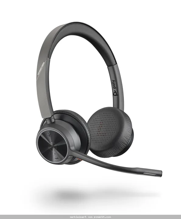 Poly Voyager 4320 UC Bluetooth Headset, Binaural, USB-C, MS zertifiziert, incl. BT700 Nano Dongle