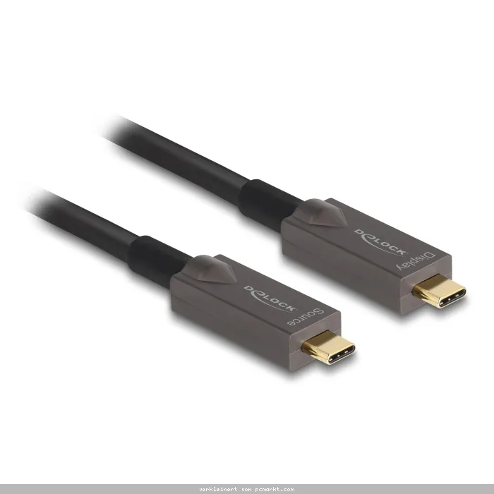 Delock Aktives Optisches USB-C™ Video + Daten + PD Kabel 5 m