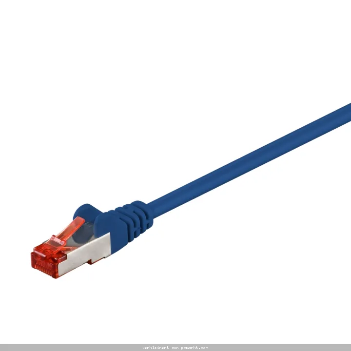 Goobay 1m CAT 6 Patchkabel, S/FTP (PiMF), Blau