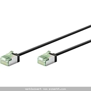 Goobay CAT 8.1 Patchkabel U/FTP Schwarz 0,25 m