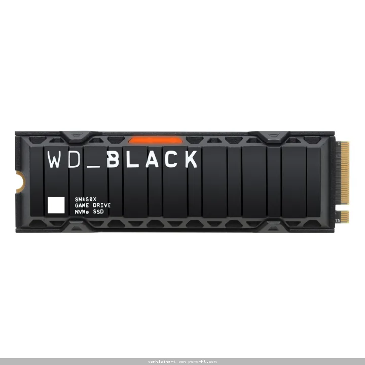 WD_BLACK SN850X Heatsink SSD 2TB M.2 2280 PCIe Gen4 NVMe Internes Solid-State-Module mit Kühlkörper