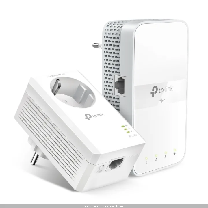 TP-Link AV1000 Gigabit Powerline WLAN AC1200 Set mit Steckdosen 2 x Adapter, bis zu 1000 Mbit/s, WLAN AC 867 (5 GHz) + 300 Mbit/s (2,4 GHz)