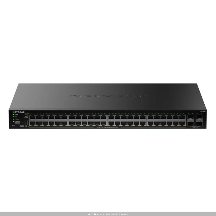 NETGEAR GS348TPv2 Smart Managed Switch 48x Gigabit Ethernet (PoE+, max. 380W), 4x 1 Gbit/s SFP