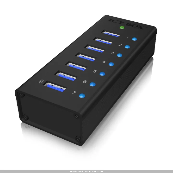 ICY BOX IB-AC618 - 7 Port USB 3.0 Hubmit USB Ladeport