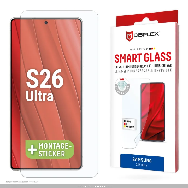 DISPLEX Displayschutz Smart Glass für Samsung Galaxy S26 Ultra