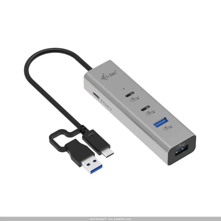 i-tec Universal Charging Metal HUB 2x USB-C + 2x USB-A Port, PD