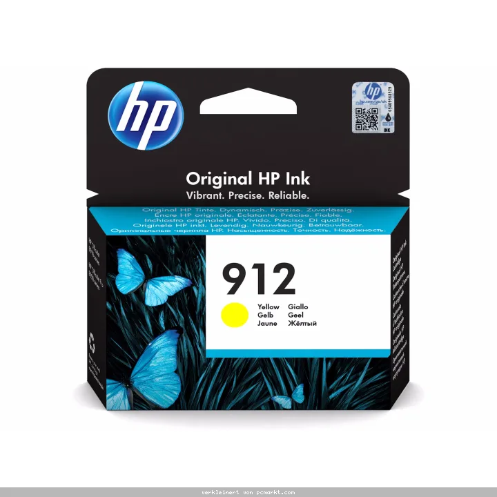 HP 912 (3YL79AE) Original Druckerpatrone Gelb Kompatibilität: HP OfficeJet 8000er Serie