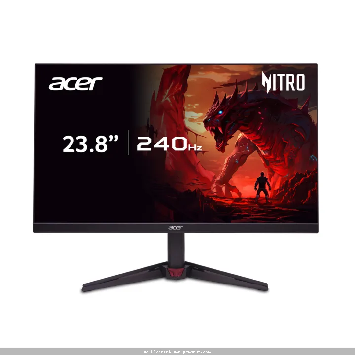 Acer Nitro VG0 (VG240YW3bmiipx) 23,8" Full-HD Gaming Monitor 60,5 cm (23,8 Zoll), IPS, 240Hz, 99% sRGB, 2x HDMI (2.0), DP (1.4), Lautsprecher