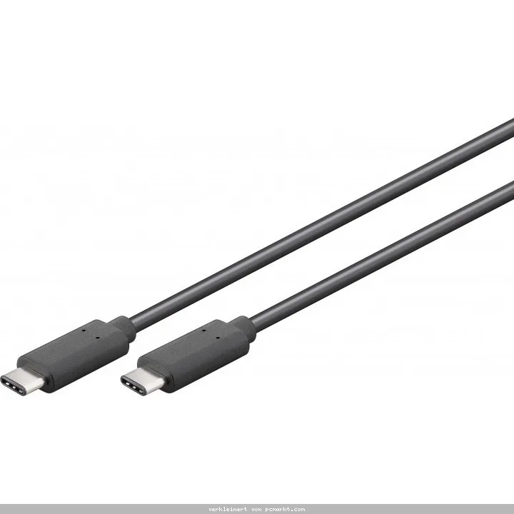 Goobay USB 3.1-Stecker (Typ C) > USB 3.1-Stecker (Typ C) [1m schwarz]