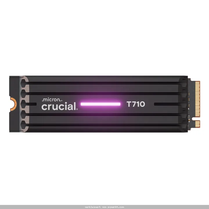 Crucial T710 Heatsink SSD 1TB M.2 2280 PCIe Gen5 NVMe Internes Solid-State-Module mit Kühlkörper