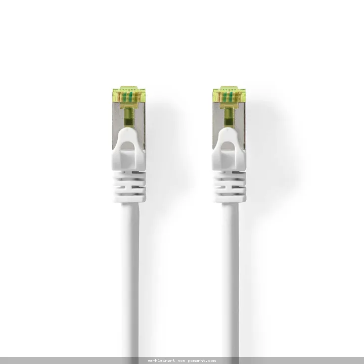 Nedis CAT7-Netzwerkkabel - S/FTP | RJ45 Stecker | RJ45 Stecker | 1.00 m | Snagless | Rund | LSZH | Weiss | Label