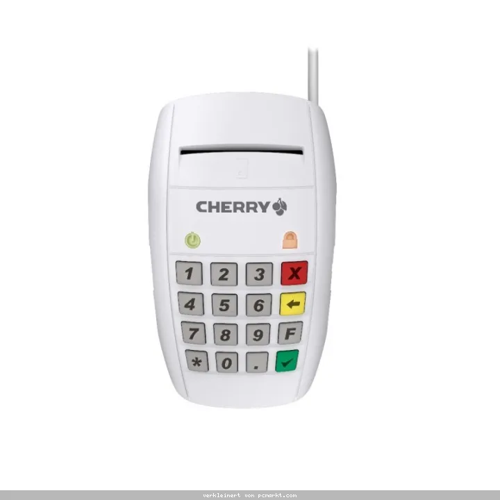 CHERRY Smart Terminal Chipkarten-Leser ST-2100 Geeignet für elektronische Signaturen, Sichere PIN-Eingabe (Klasse-2-Leser)