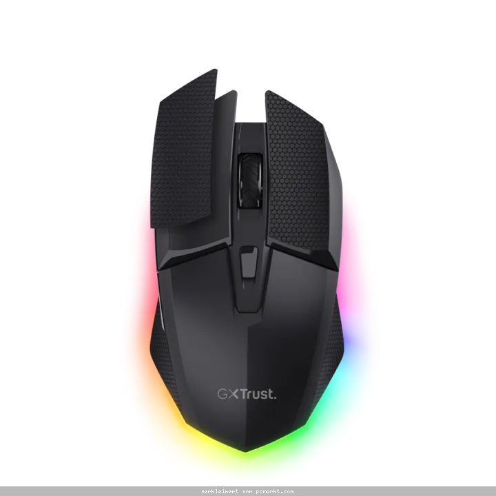 Trust Gaming GXT122 FELOX+ Dual Wireless Gaming Maus Kabellose beleuchtete Gaming-Maus mit 12.000 DPI für präzise Steuerung und duale kabellose Konnek