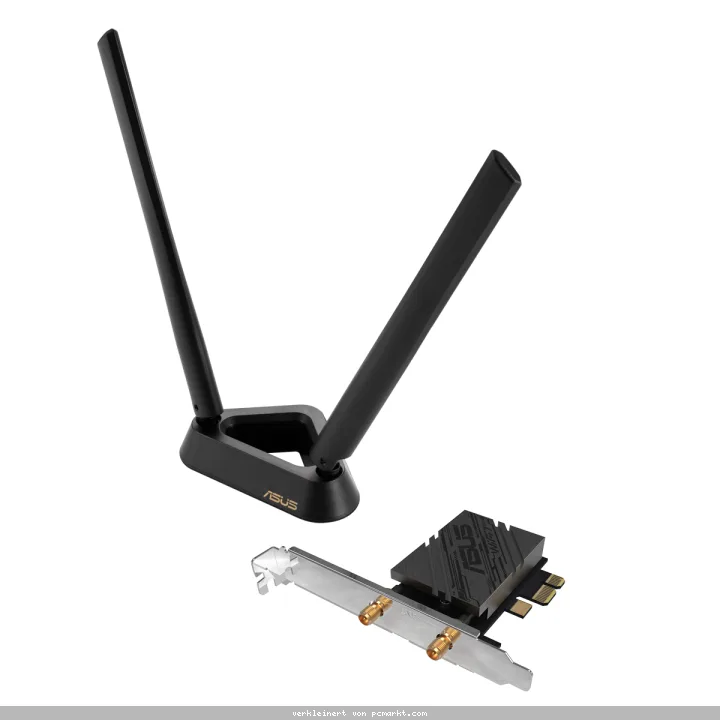 ASUS PCE-BE92BT WiFi 7 Bluetooth 5.4 Adapter BE9300 Triband, PCI Express, 2x Externe Antenne