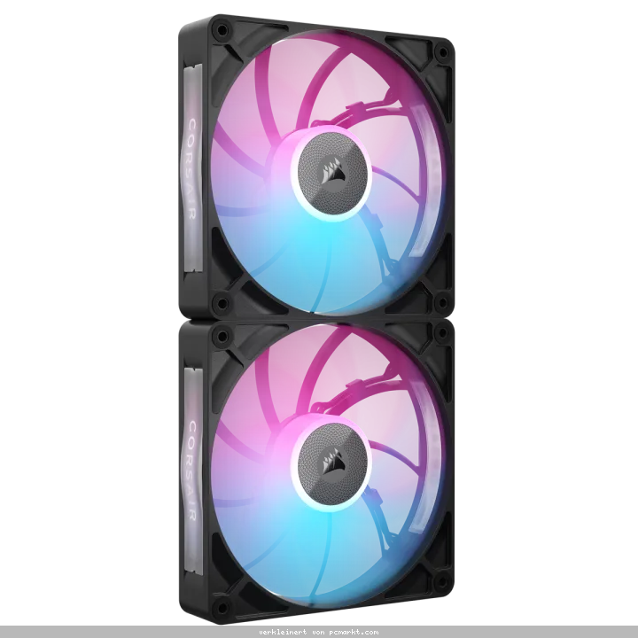 CORSAIR iCUE LINK RX140 MAX RGB schwarz 2er-Pack | Gehäuselüfter